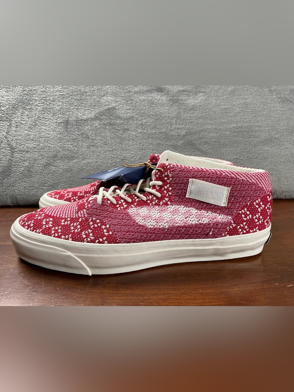 Men’s Sz 13 - Vans Vault Half Cab 33 engineered knit chili pepper jacquard NEW